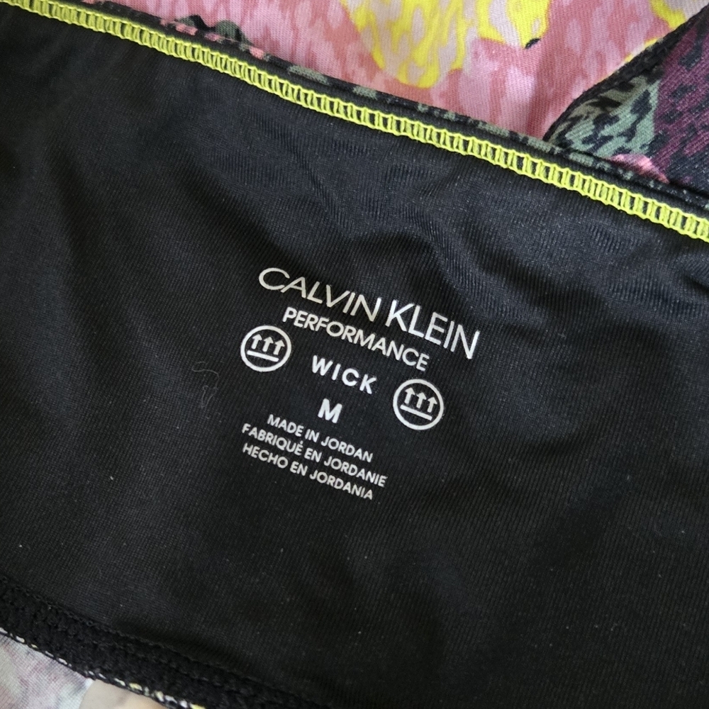 Calvin Klein Performance Floral Abstract Cropped Legging - Picture 3 of 3